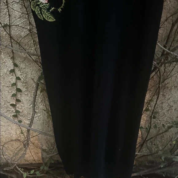 Staud Black Maxi Dress with Floral Embroidery - Picture 8 of 8